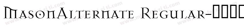 MasonAlternate Regular字体转换